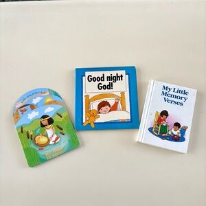 COMBO of Three Children's Storybook Religious Books Set, Vintage